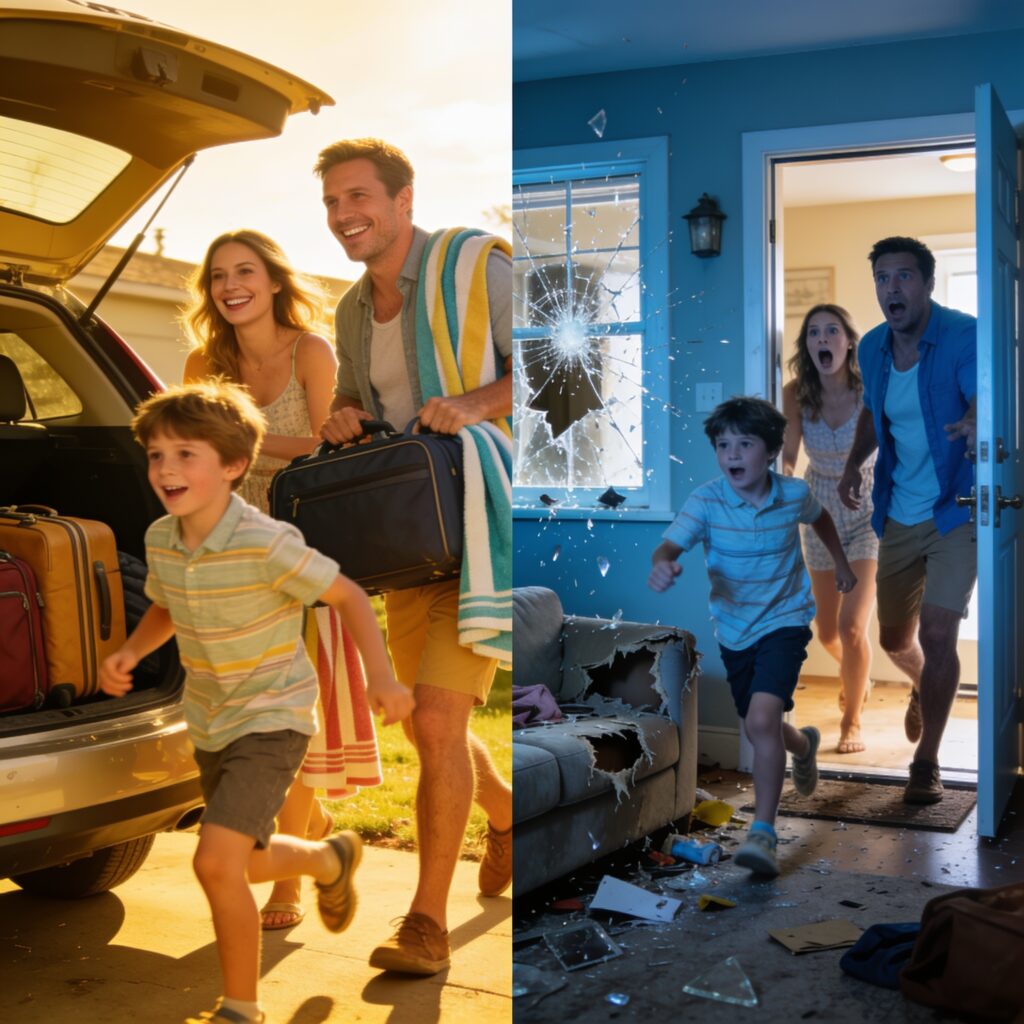 Partir en vacances, revenir sur un cambriolage